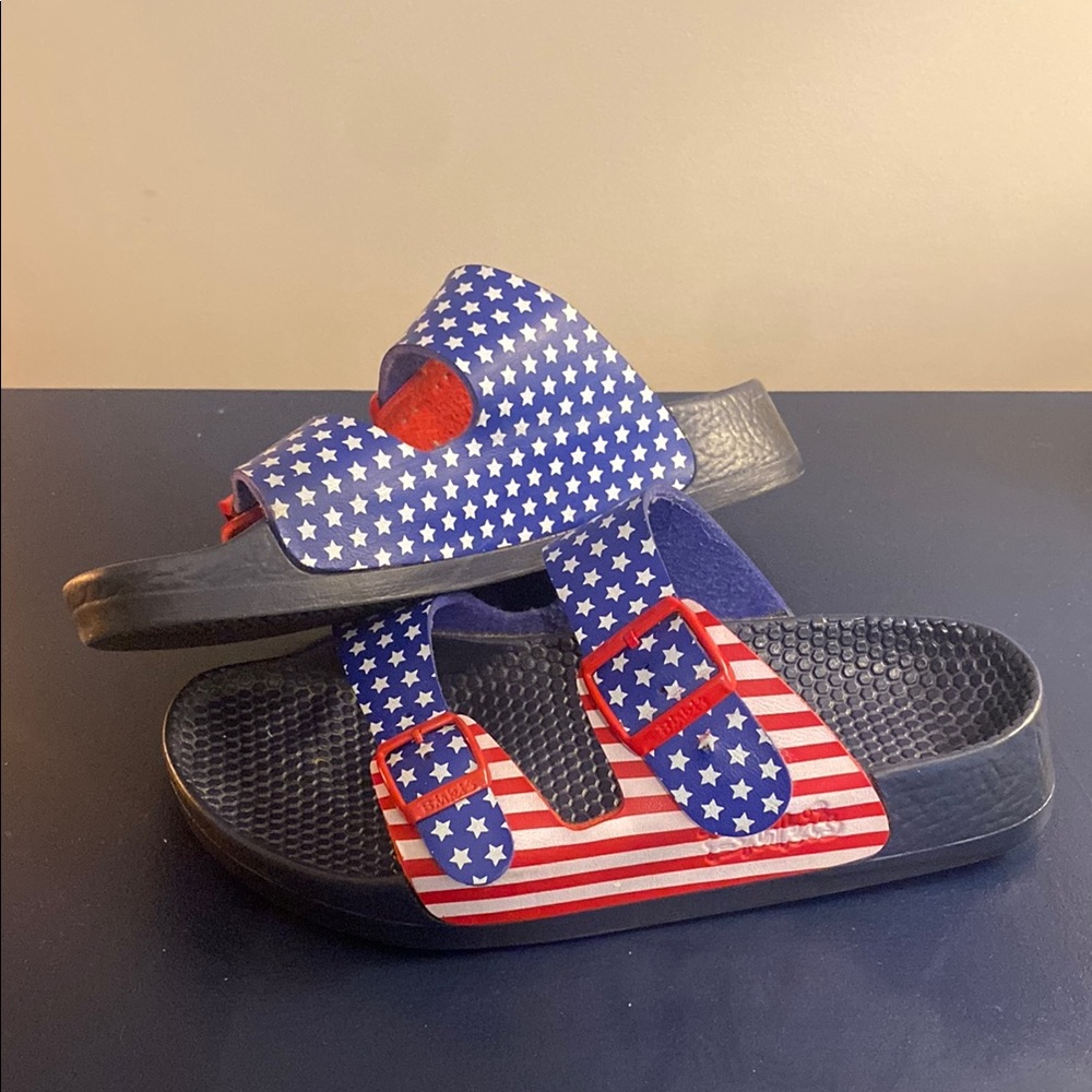 Ladies American Flag Birkies Size 8